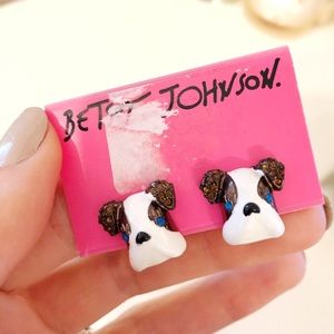 Betsy Johnson Bulldog Earrings